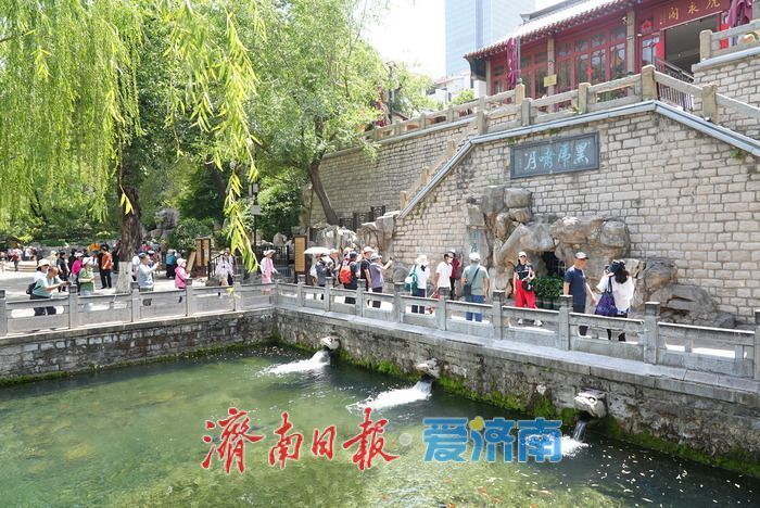 烈日炙烤 護城河畔成為“避暑秘境”