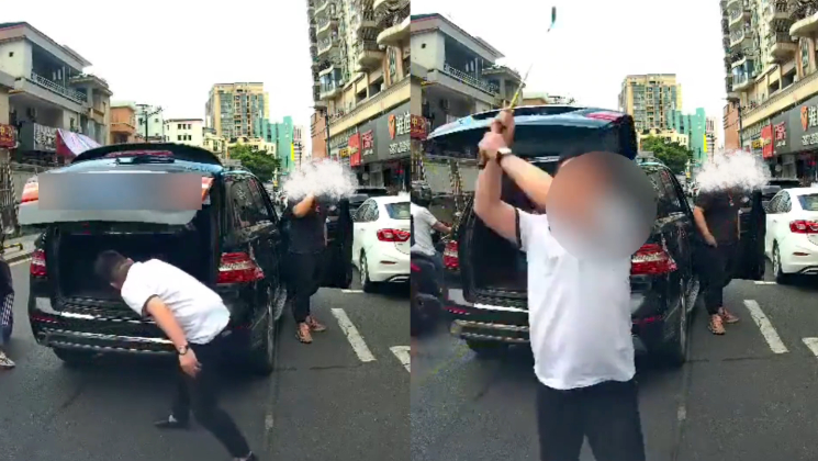 奔驰车司机别停前车、用高尔夫球杆狂砸挡风玻璃是如何处理的？警方回应