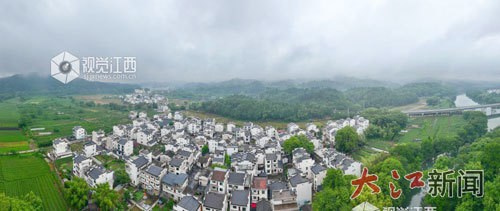 航拍石门村