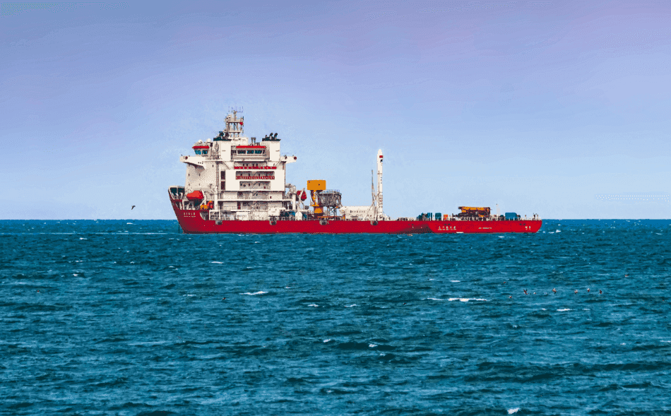 资料图：“东方航天港号”海上发射船