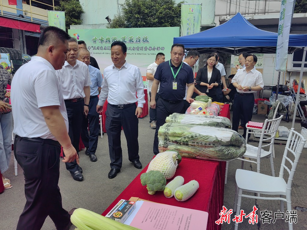 兰州高原夏菜进入广州江南果蔬批发市场