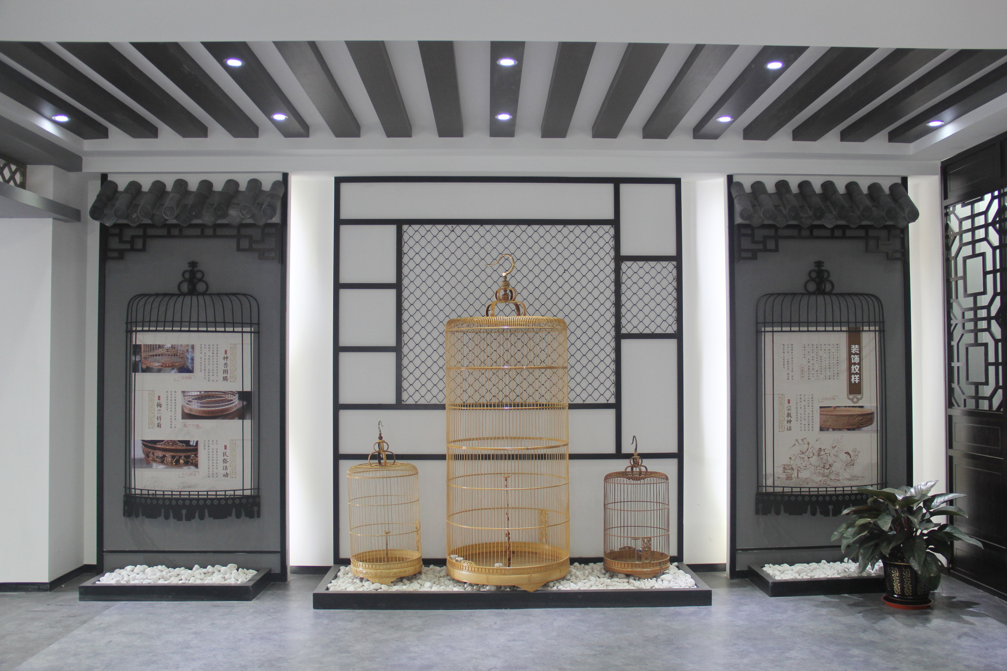 大欧乡情记忆馆内百灵笼