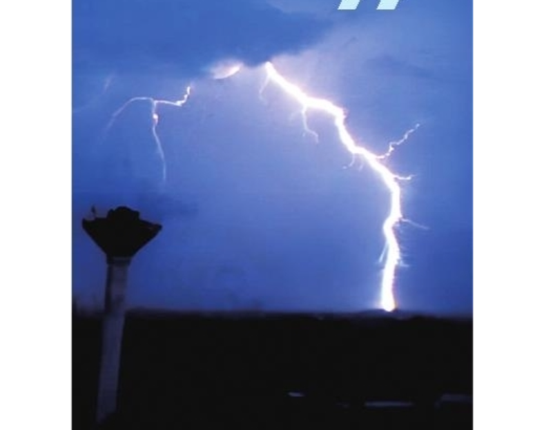 三维闪电光学成像仪监测到的闪电画面。