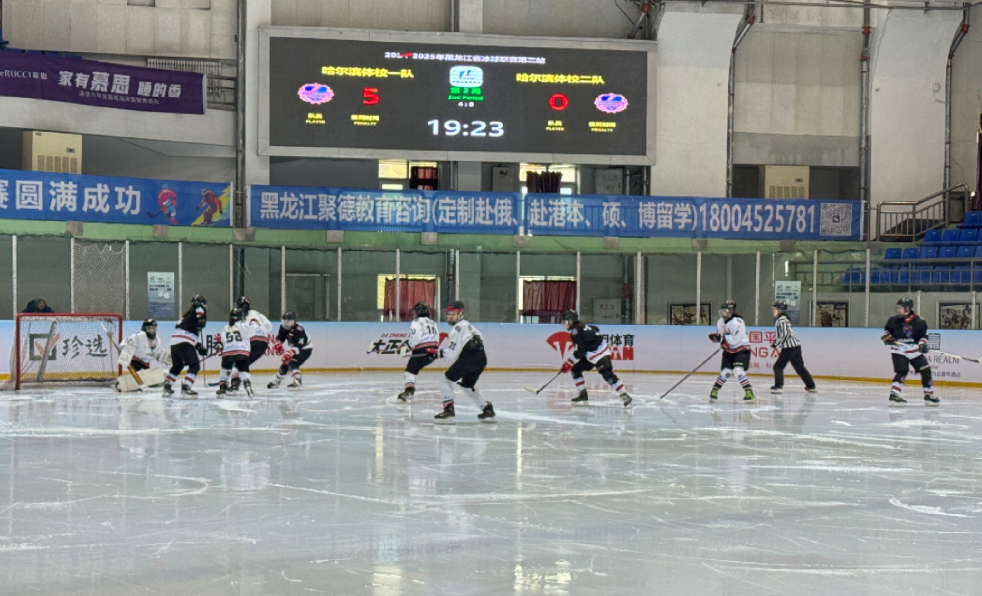 2024-2025年度黑龙江省冰球联赛第二站收官  齐齐哈尔兰迪一队夺冠