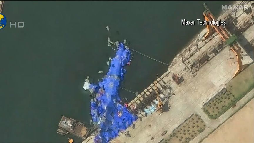 卫星图曝光！朝鲜新驱逐舰展开修复，金正恩：须在6月下旬前完修