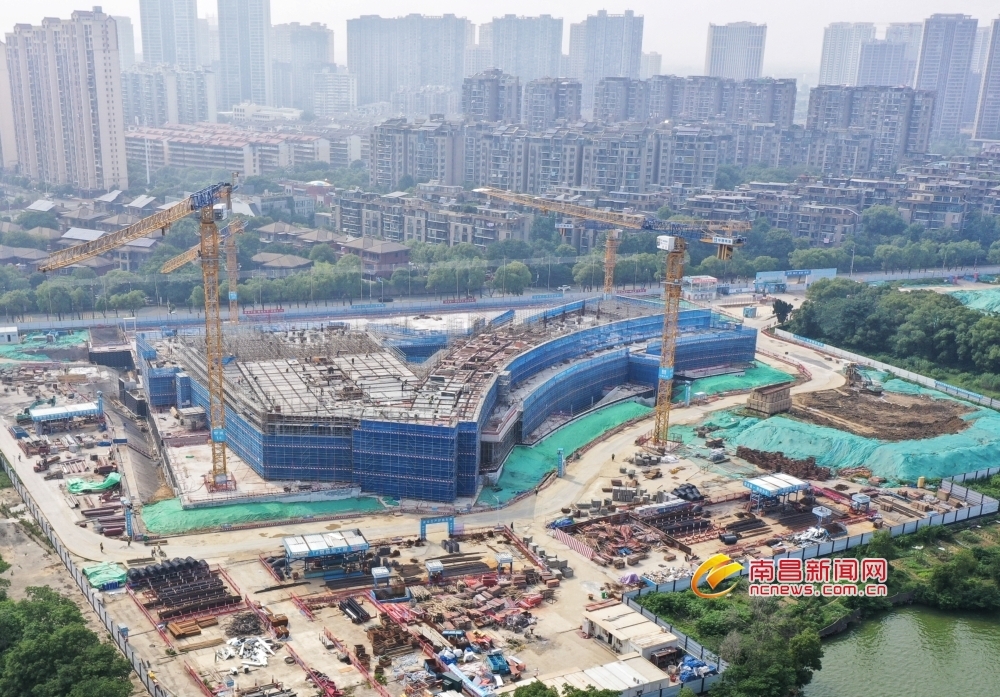 南昌市图书馆新馆建设稳步推进 建成后设计藏书量达300万册