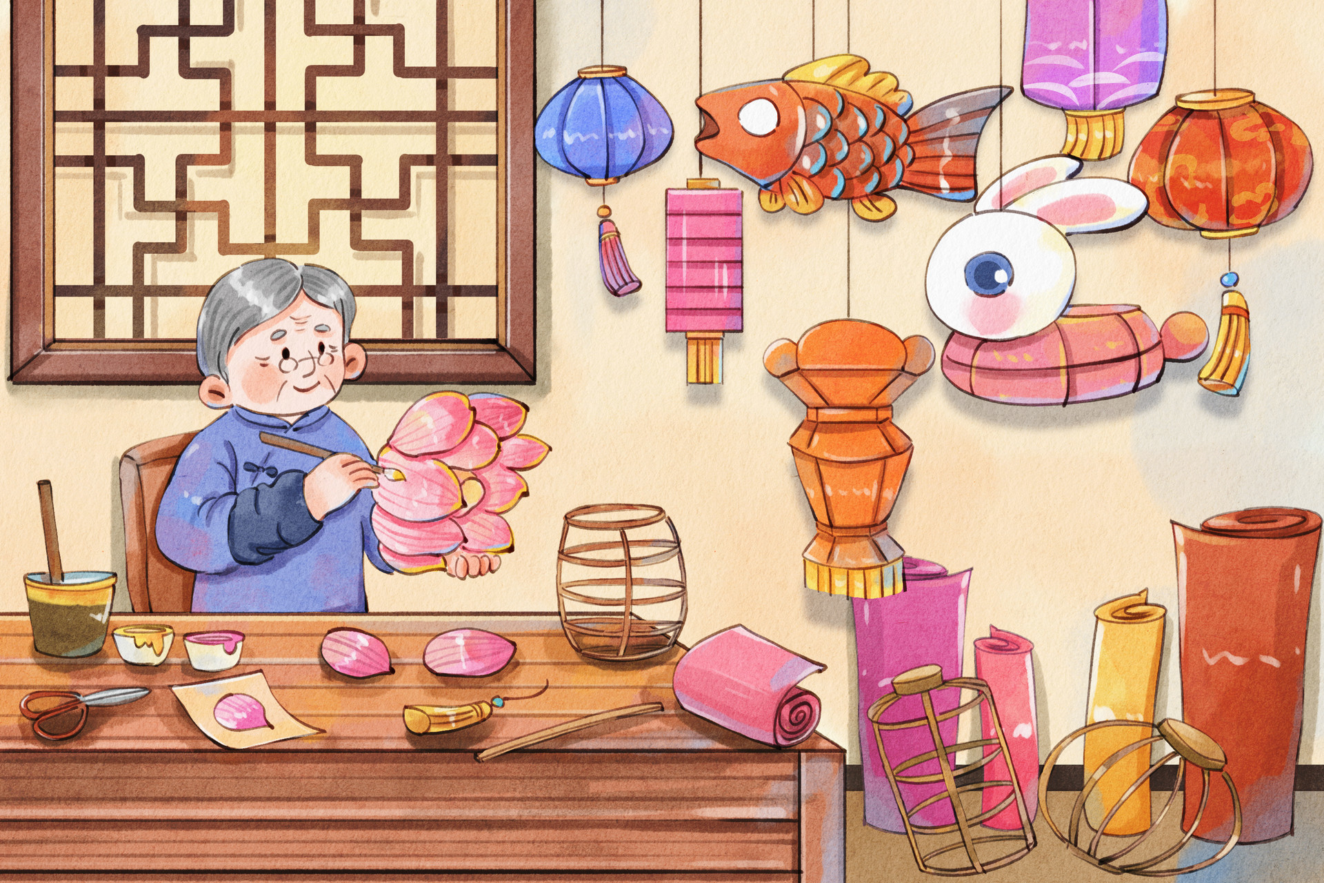 弘扬传统手工艺文化 胶州开展“非遗灯笼映童趣”活动