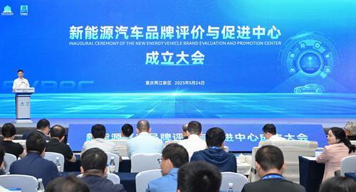▲5月24日，悦来国际会议中心，新能源汽车品牌评价与促进中心成立大会举行。记者 张锦辉 摄