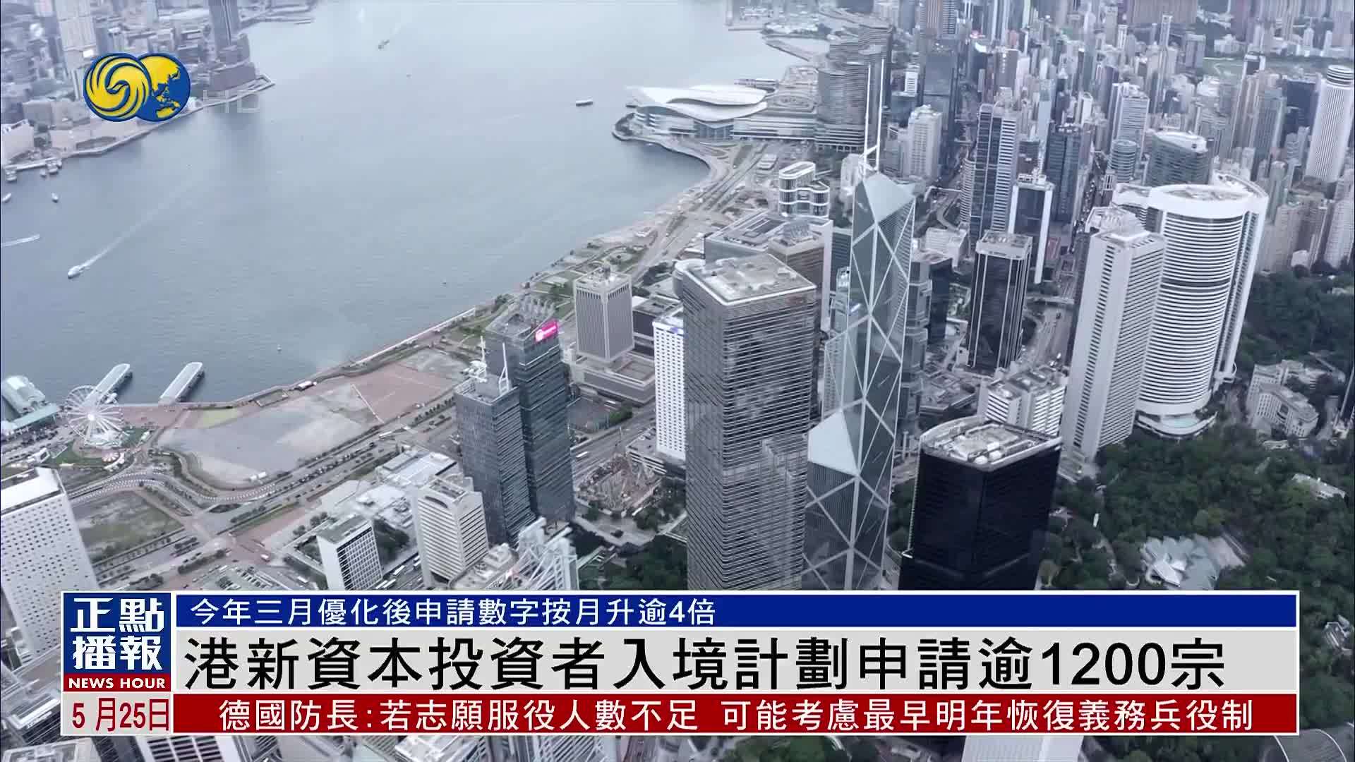 港新资本投资者入境计划申请逾1200宗