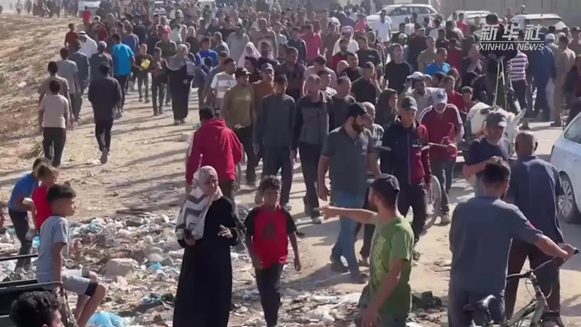 加沙民众争抢救援物资 联合国官员称画面“令人心痛”