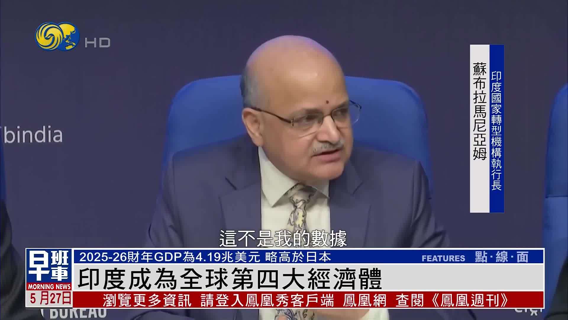 印度宣布成为全球第四大经济体