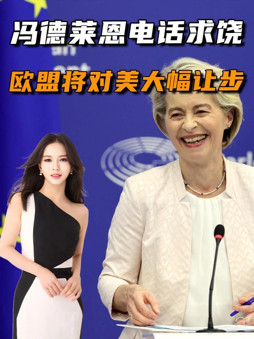 冯德莱恩主动致电，特朗普延缓加税措施，联盟将向美国提交新贸易提案#欧盟美国  #特朗普加税  #冯德莱恩 #聊聊国际关系  #硬核深度计划