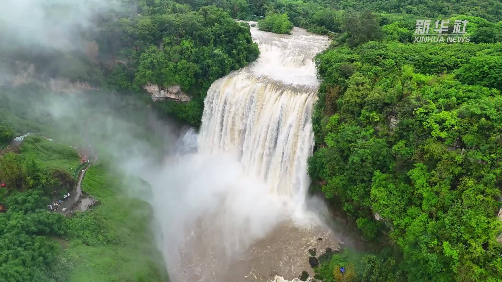 气势磅礴！感受黄果树瀑布的排山倒海之势