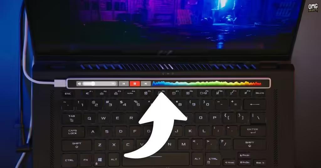 Flexbar触控条初步支持Linux,实现类苹果Touch Bar交互
