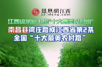 江西这条路上榜“十大最美农村路”南昌县湾庄路成江西省第2条全国“十大最美农村路”