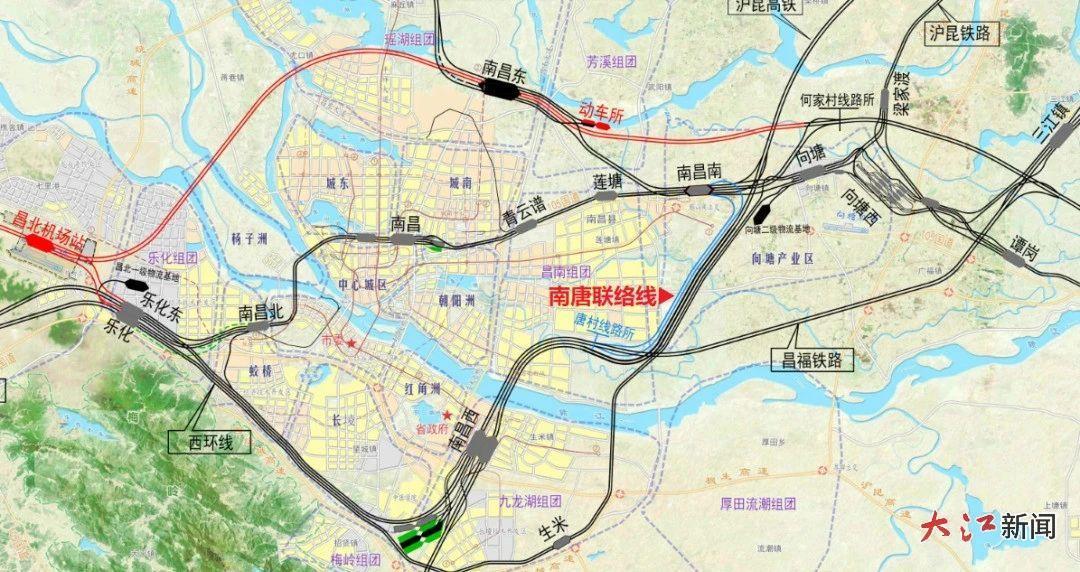 南唐联络线方案示意图