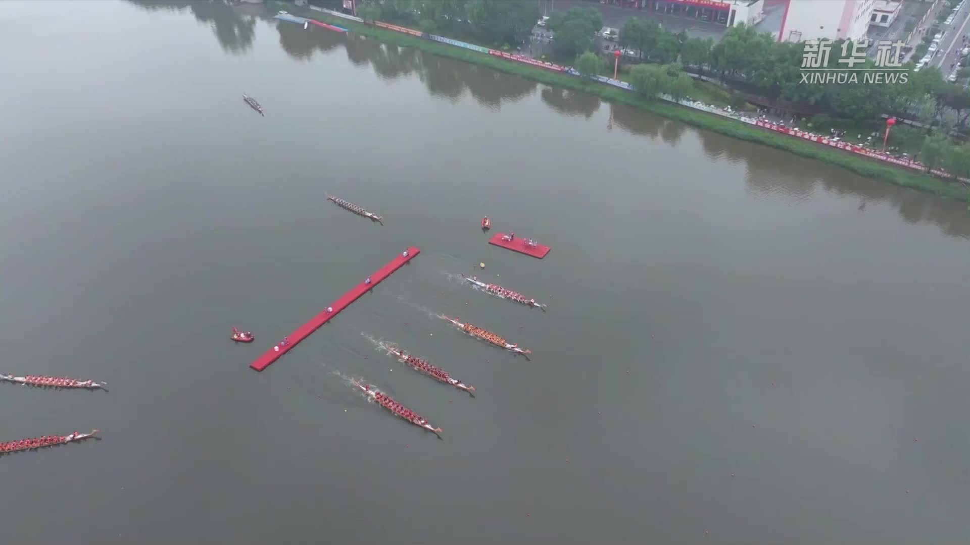 四川乐山：划龙舟 抢鸭子 过端午