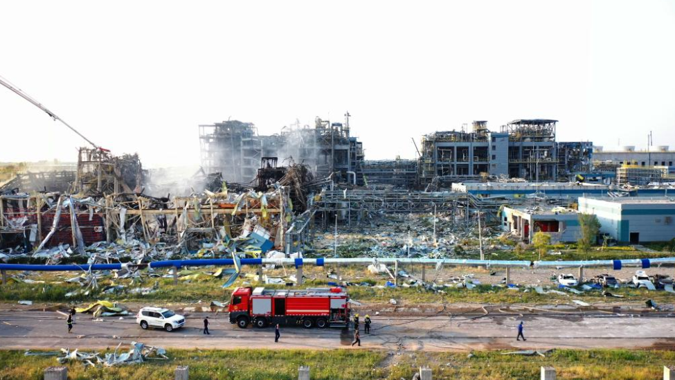 高密爆炸事故附近居民：化工区离村子和学校不到100米