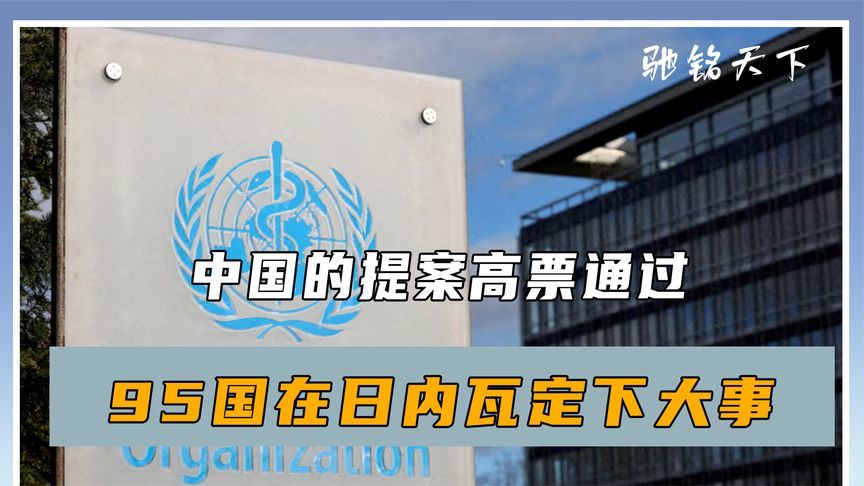 中国的提案高票通过，95国在日内瓦定下大事，美国盟友投下反对票