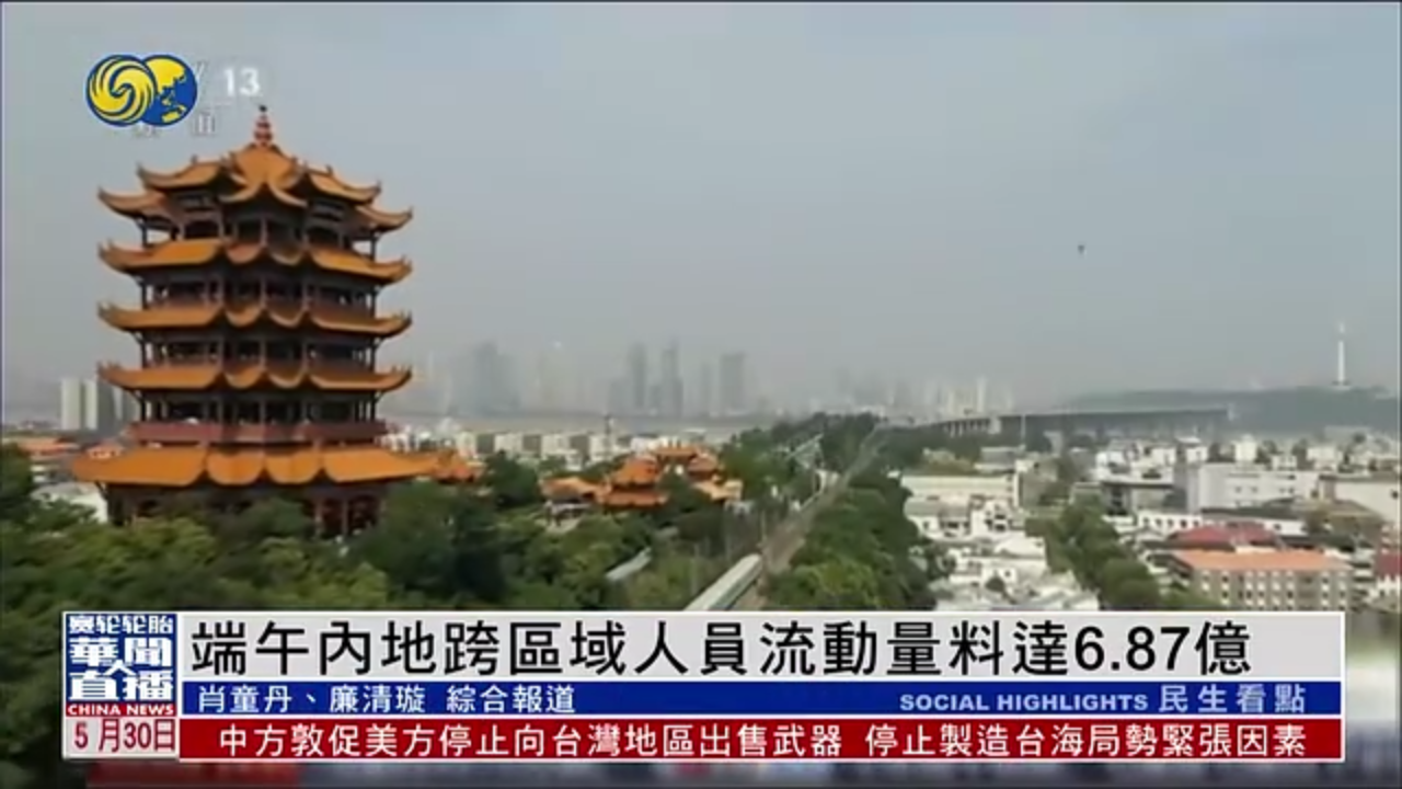 端午内地跨区域人员流动量料达6.87亿