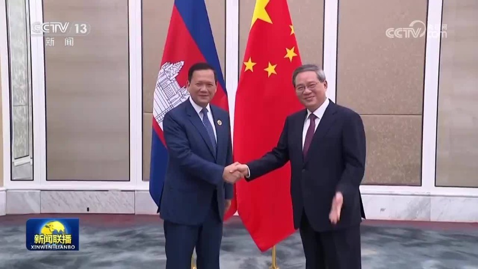 李强会见柬埔寨首相