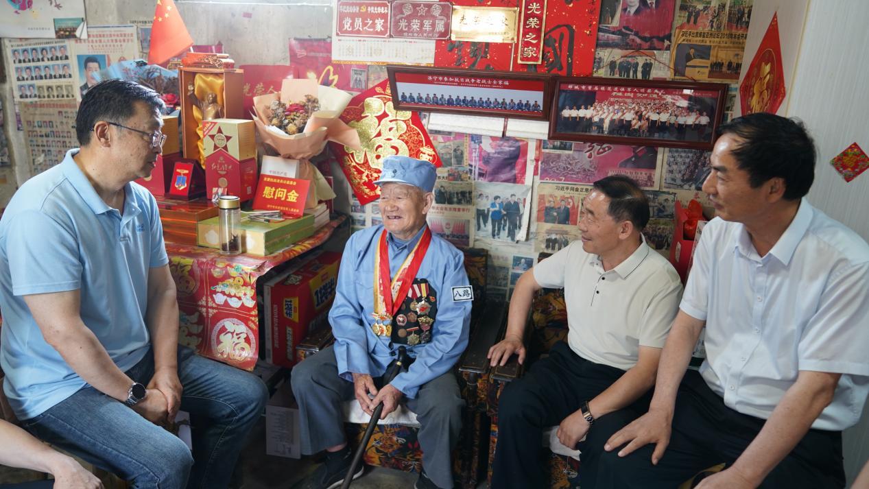 济宁市拥军优属协会开展“情系抗日老兵”慰问活动
