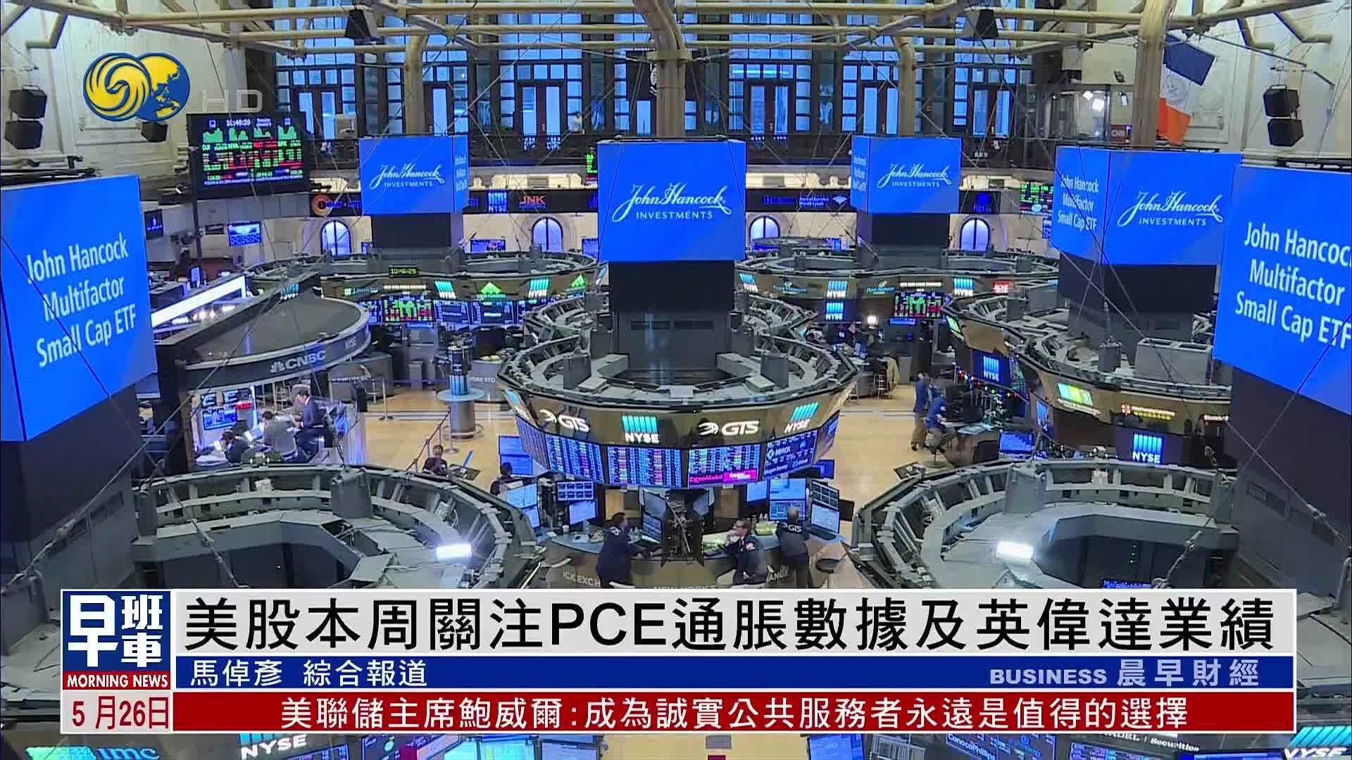 美股一周｜美股本周关注PCE通胀数据及英伟达业绩