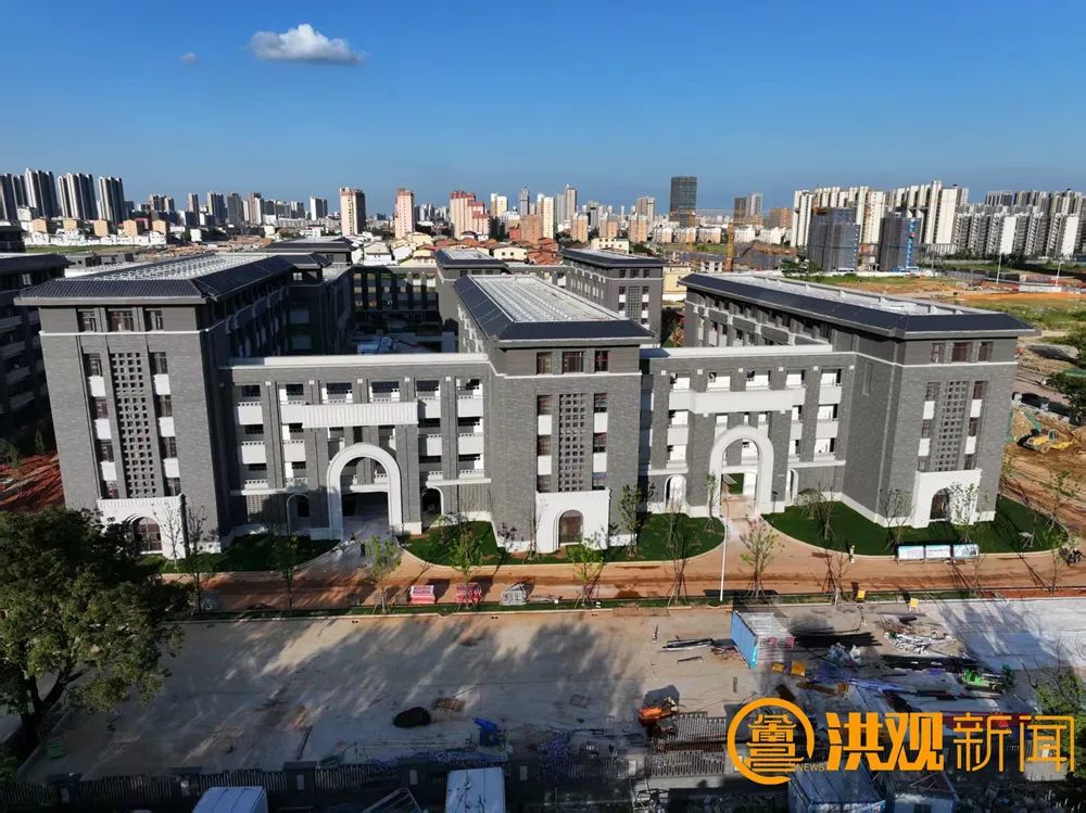 南昌洪都中学新校区今年9月投入使用 提供2400个学位