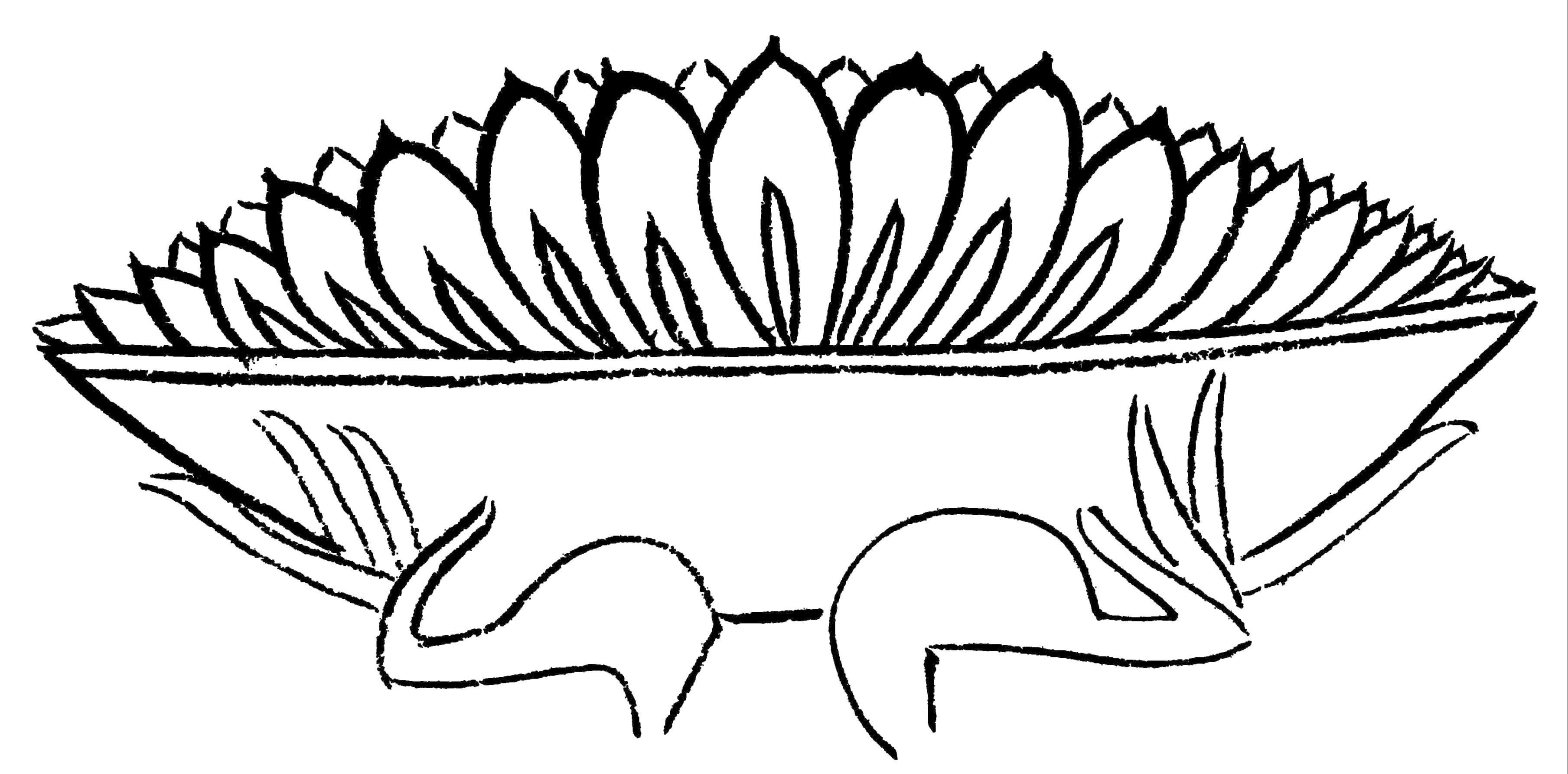 图5-5  莫高窟第285窟手托盘中莲花  西魏(1)