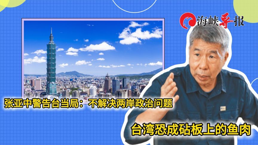 张亚中警告民进党：不解决两岸政治问题，台湾将成砧板上的鱼肉