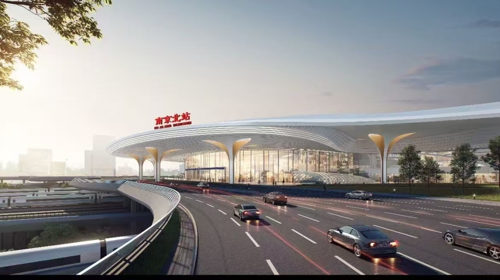 南京北站效果图。