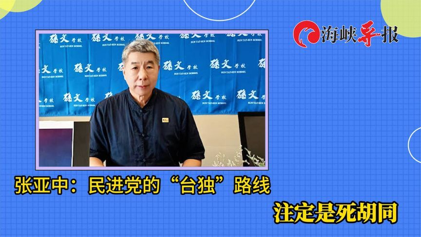 张亚中：民进党的“台独”路线注定是死胡同