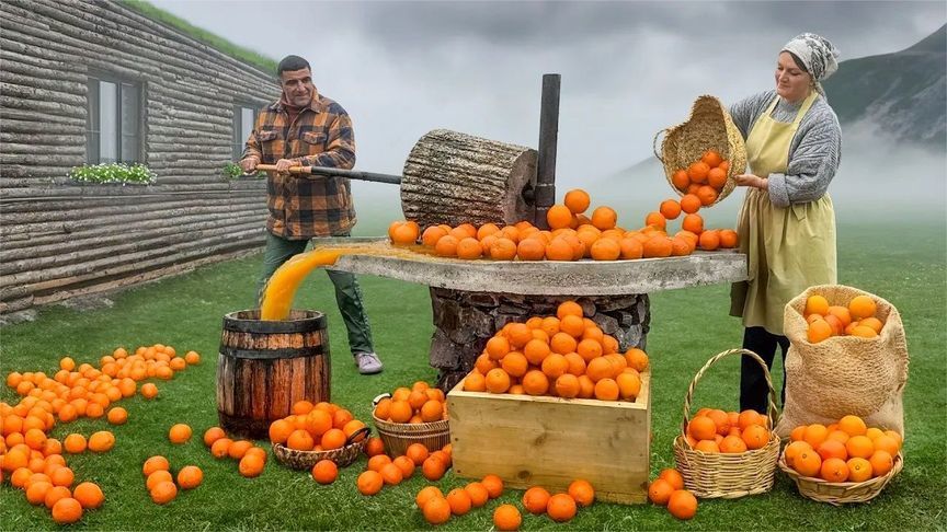 你知道阿塞拜疆人，是怎么榨橘子汁浸泡一头羊吃吗？真是开眼界了