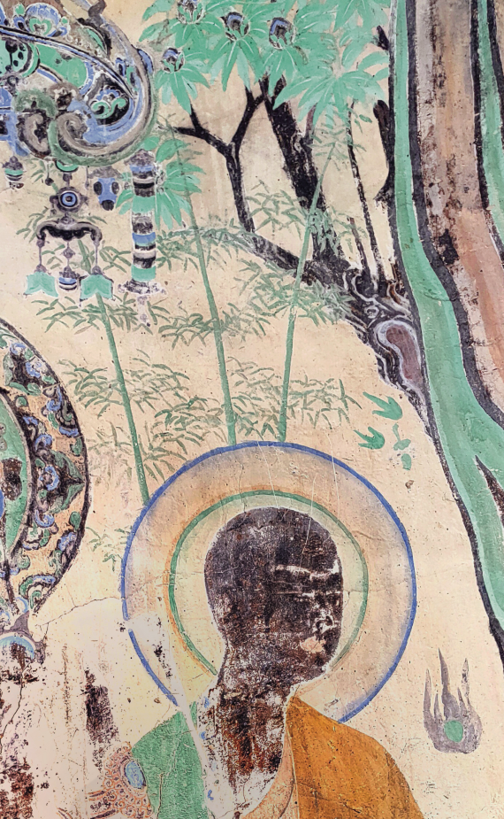 竹子图　榆林窟第28窟　初唐