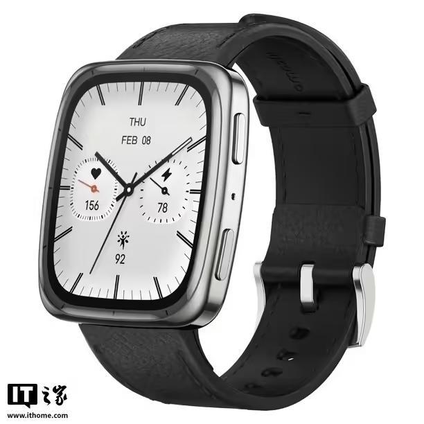华米Amazfit Active 2 Square智能手表外观曝光:1.75寸屏幕,不锈钢外壳