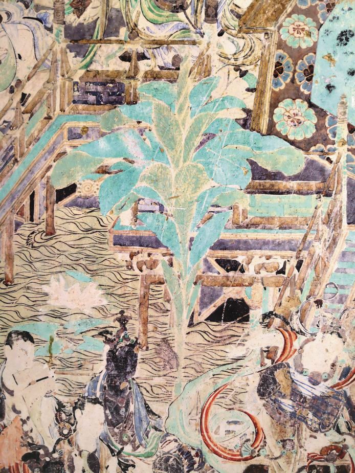芭蕉图　莫高窟第172窟　盛唐
