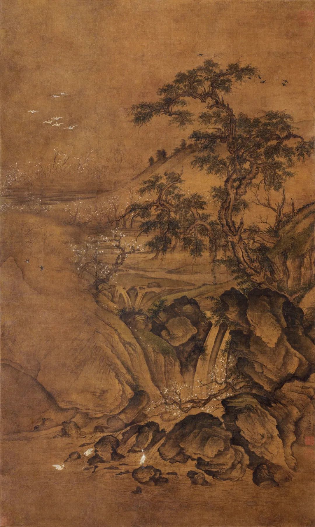 古树春溪图 罗稚川（元）1322年作