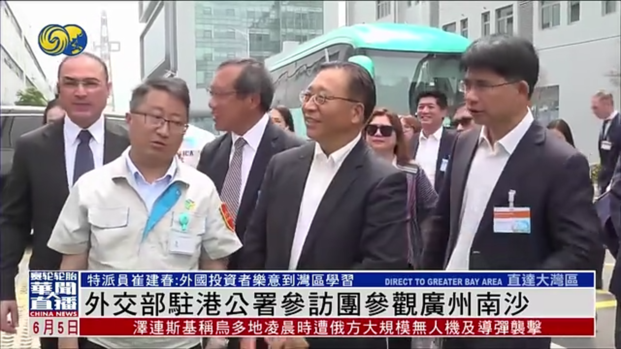 外交部驻港公署参访团参观广州南沙