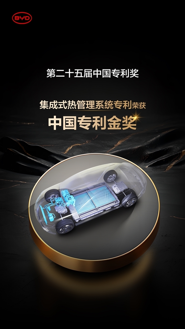 累计研发投入超1800亿元,比亚迪再获2项国家级专利金奖