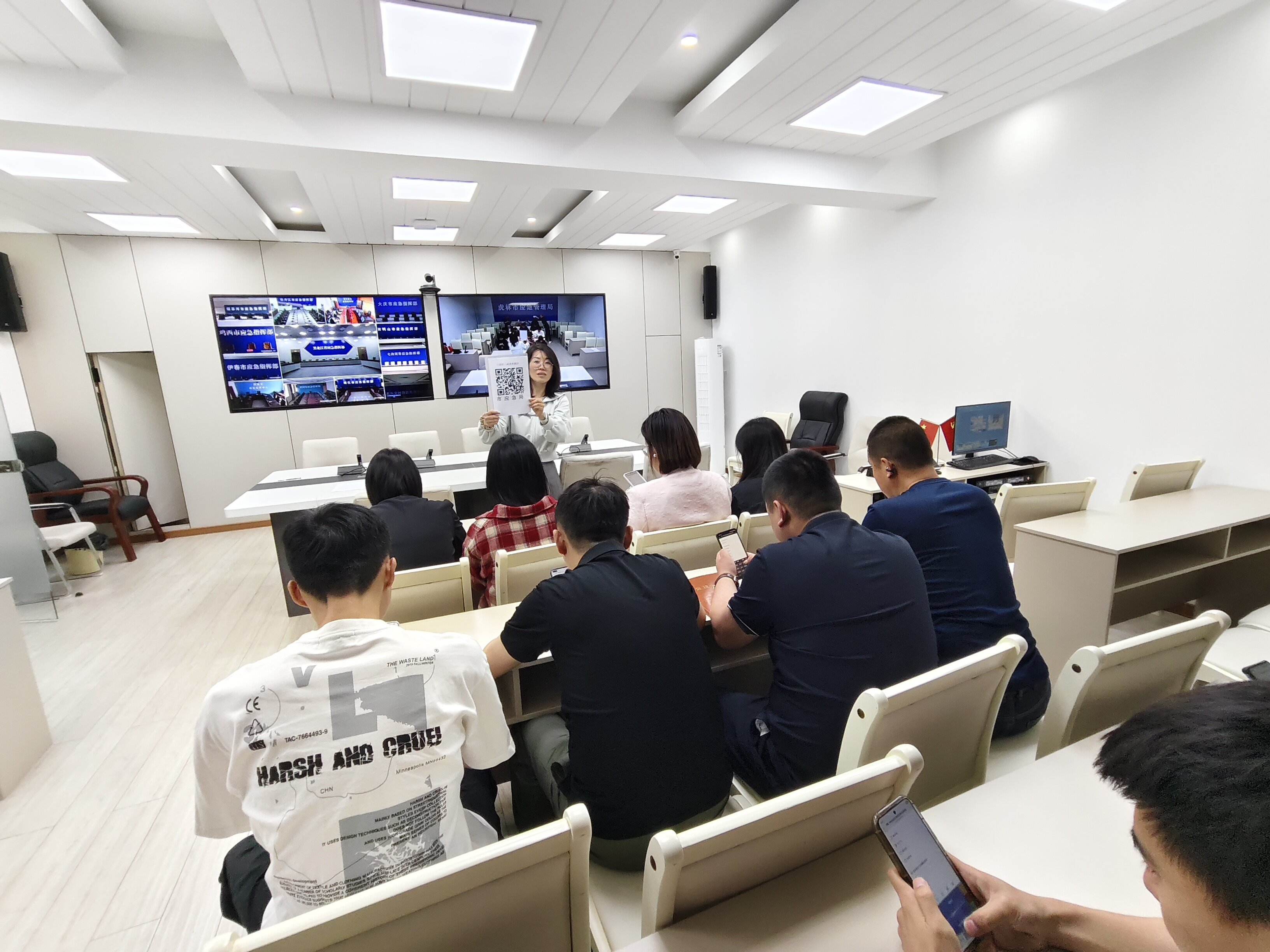 （虎林市创城办检验应急局文明创建知识培训效果）