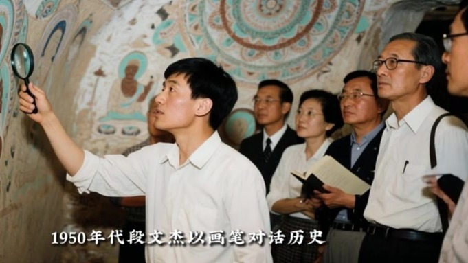 AI对话敦煌守护神　这场青春接力太“窟”了