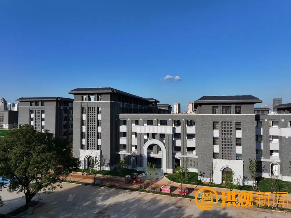 南昌洪都中学新校区今年9月投入使用 提供2400个学位