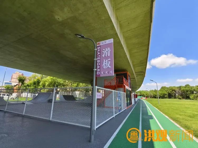 南昌首个桥下运动公园预计6月底前可投入使用 就在九洲高架桥下