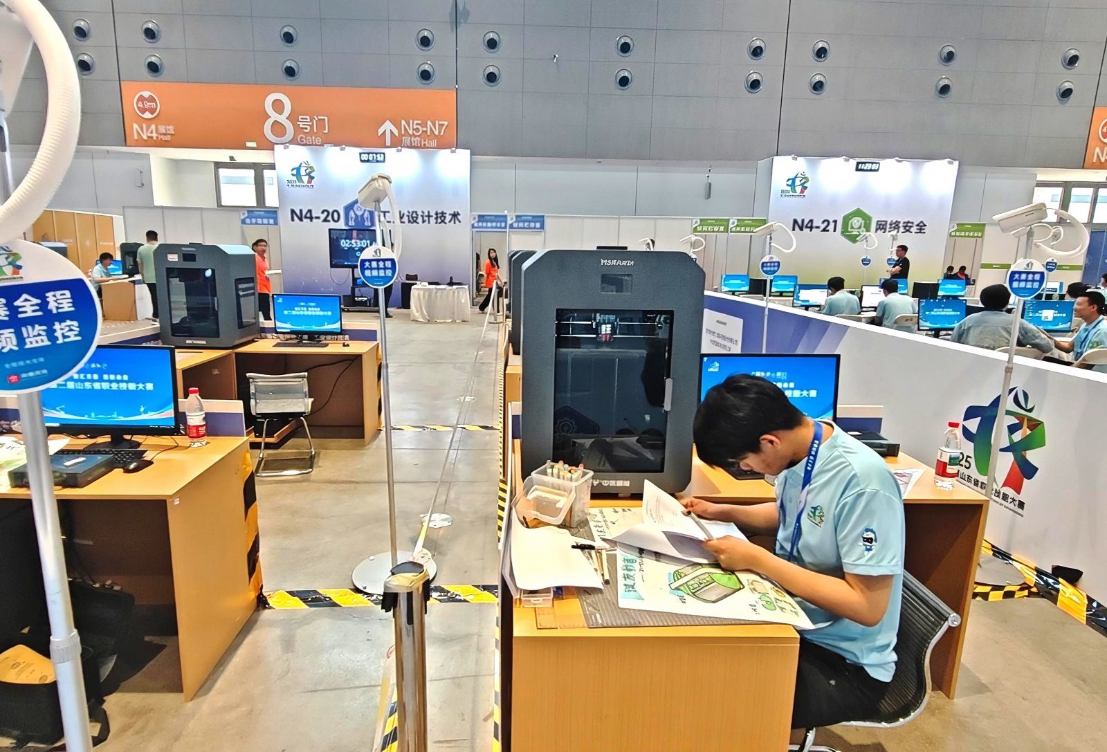 5月27日-29日，第二届山东省职业技能大赛在济南举行。（摄/大众网记者 张田夏荫）