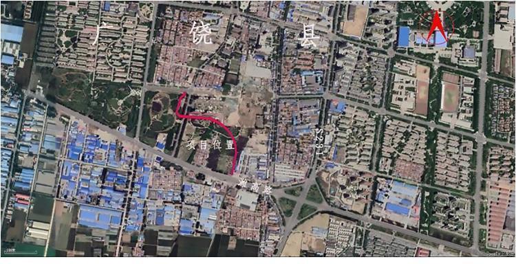 广饶傅家遗址位置示意图