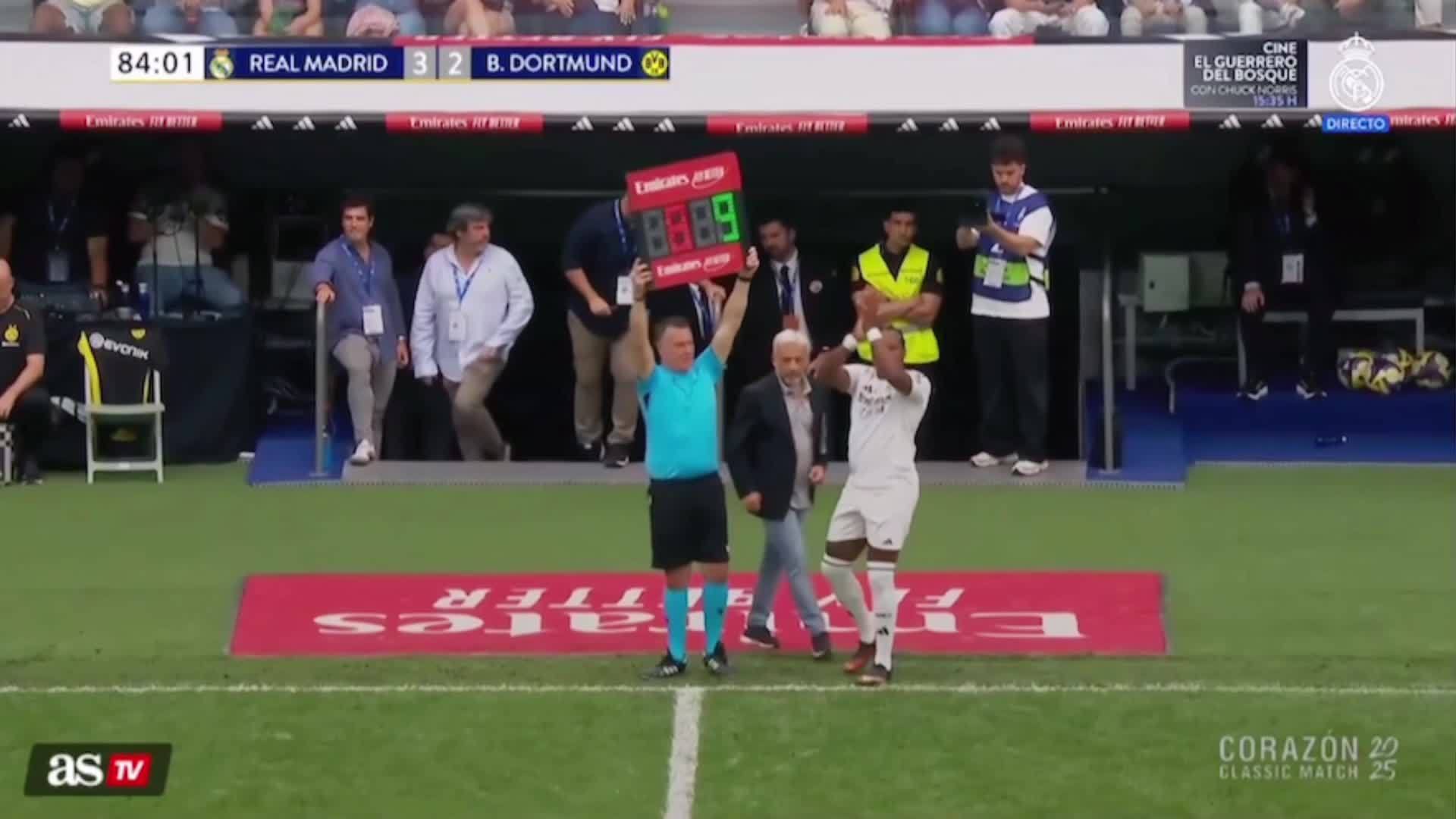 伯纳乌慈善赛皇马3-3多特蒙德，克罗斯时隔378天重披白色战袍