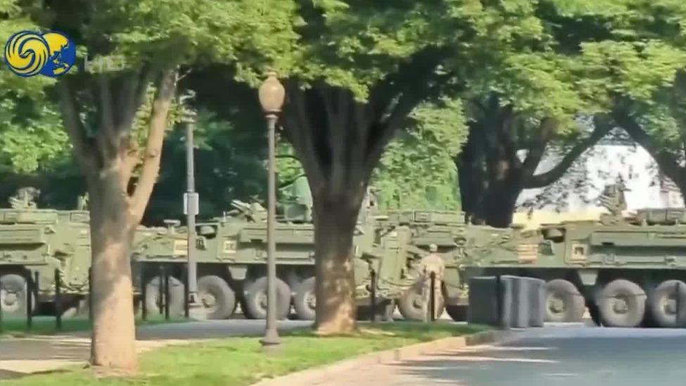 美国阅兵重型装备抵达华盛顿，安保工作升级