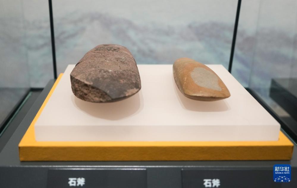 大汶口遗址博物馆的石斧