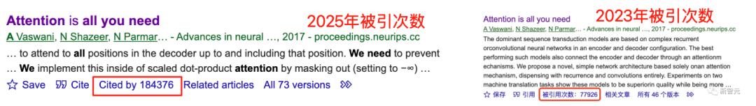 Transformer八周年!Attention Is All You Need被引破18万封神