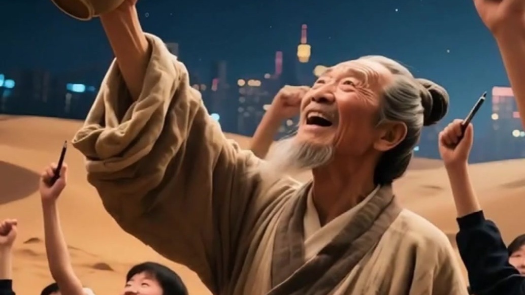 敦煌悬泉置超燃高考应援来了　跨时空的祝福谁不AI